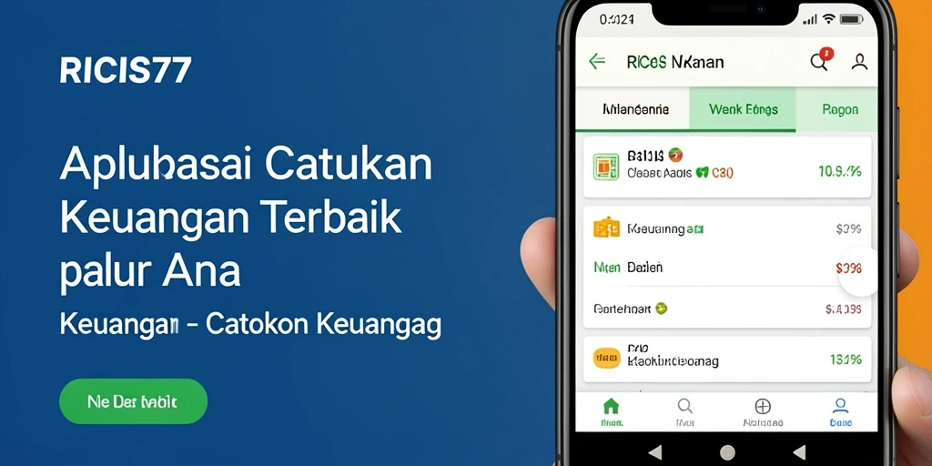 Antarmuka RICIS77 yang sederhana dan fungsional untuk Catatan Keuangan.