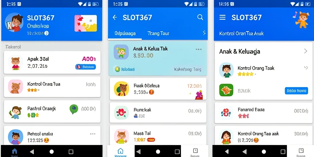 Tampilan antarmuka SLOT367 yang intuitif dan berfungsi sebagai kontrol orang tua.