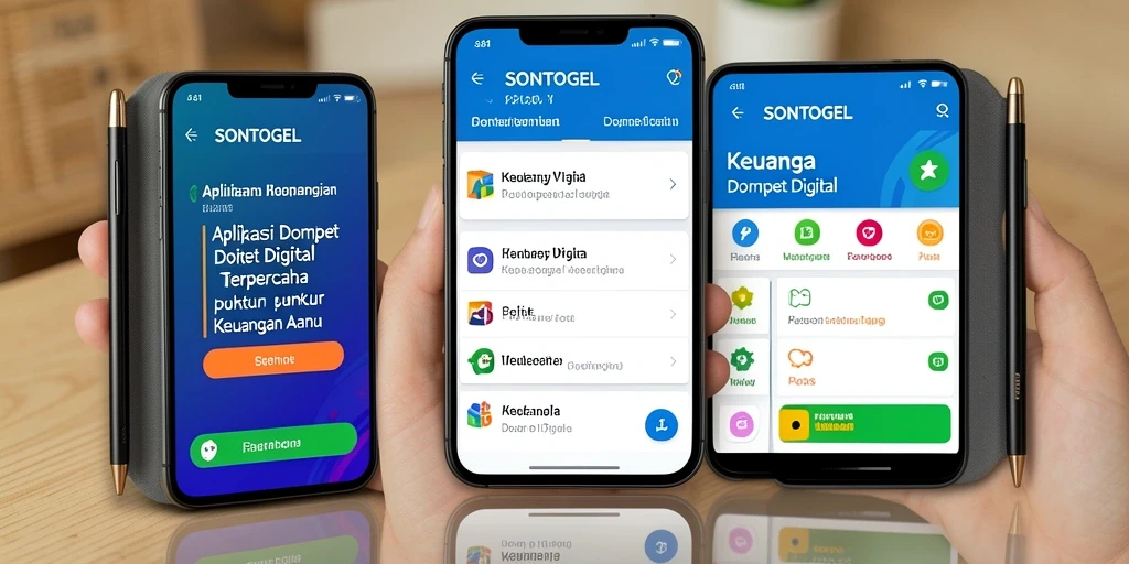 Antarmuka SONTOGEL yang user-friendly dan fungsional.